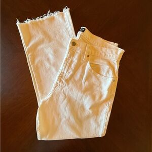 GAP White Denim Ankle Flare Jeans - Women's Size 12/31R